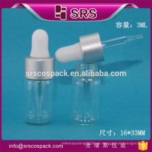 SRS Glas Tropfflasche, Glas 3ml ätherisches Öl Flasche mit Tropfenzähler